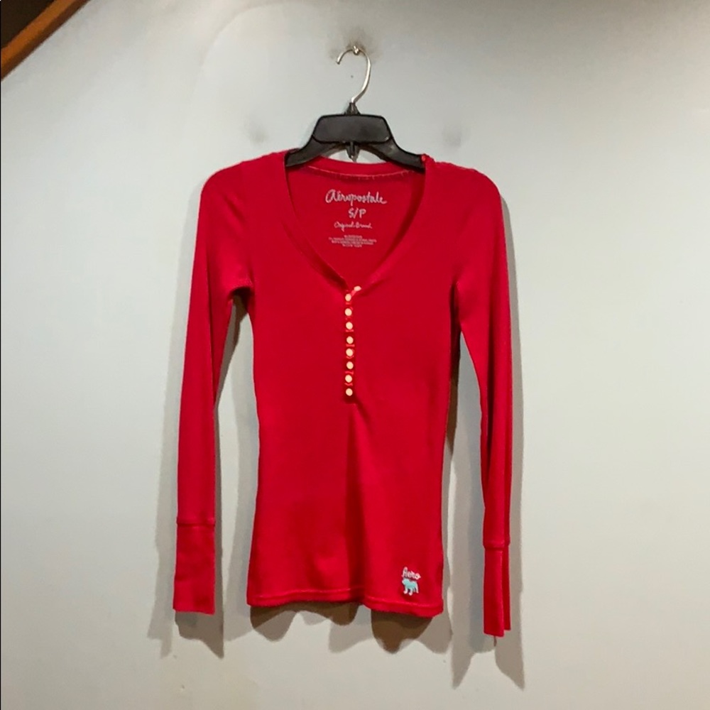 Aeropostale ~ cute long sleeve thermal top
